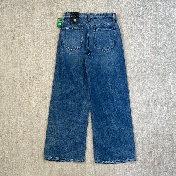 NWT Gap High Rise Wide Leg Blue Jeans 4/27R - Picture 4 of 11